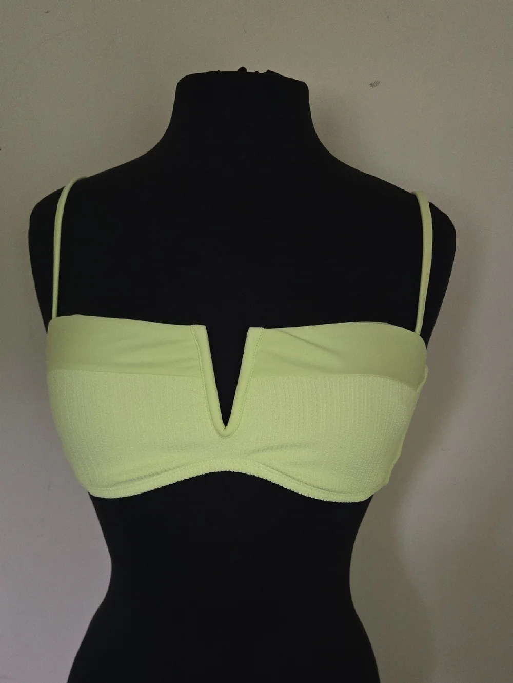 Sanctuary V-Wire Lime Green Bikini Top